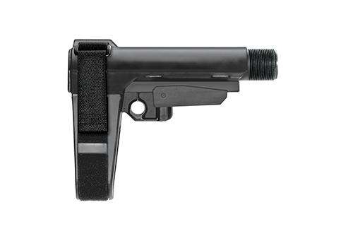 Grips Pads Stocks SB Tactical Ready Series AR - SBA3 BLK 5-POS ADJUSTABLE MIL-SPEC CARBINE EXT PISTOL BRACE